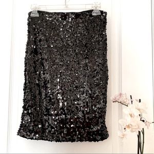 NWT Dynamite Black Sequin Skirt Size Small
